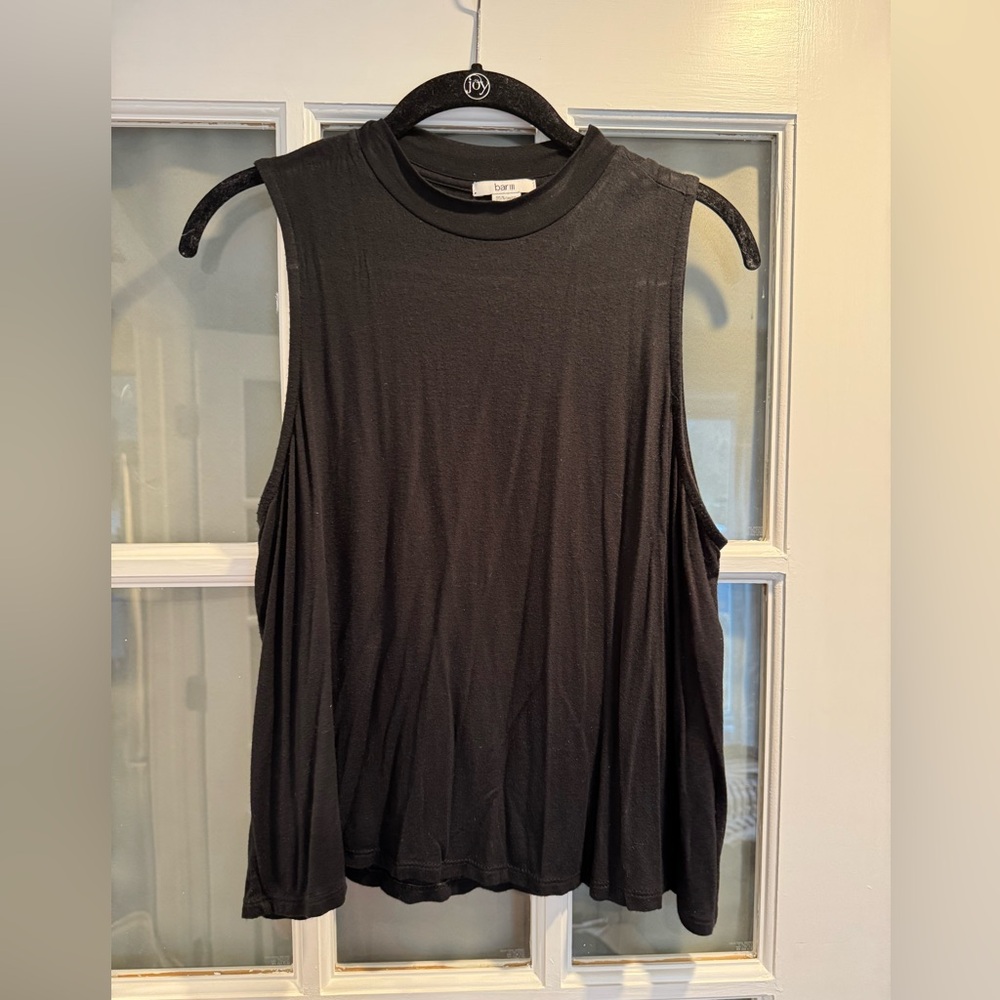 Bar ||| High Neck Black Tank L